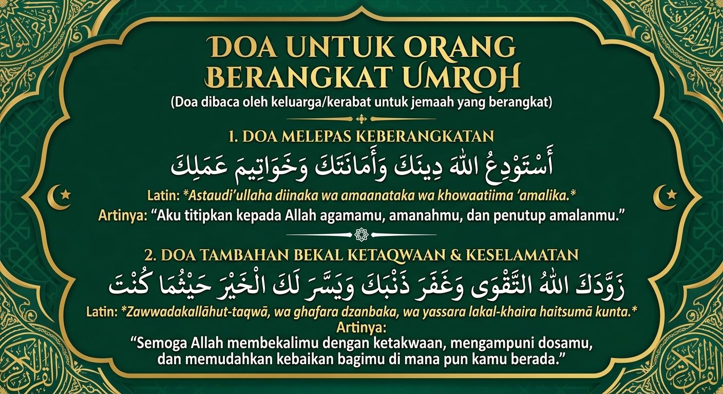Doa untuk Orang Berangkat Umroh, Lengkap dengan Artinya