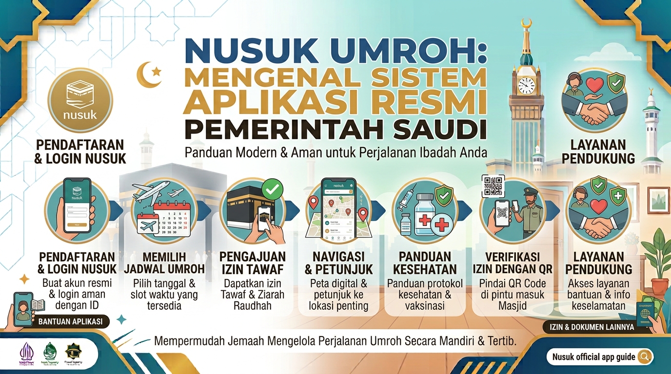 Nusuk Umroh: Mengenal Sistem Aplikasi Resmi Pemerintah Saudi