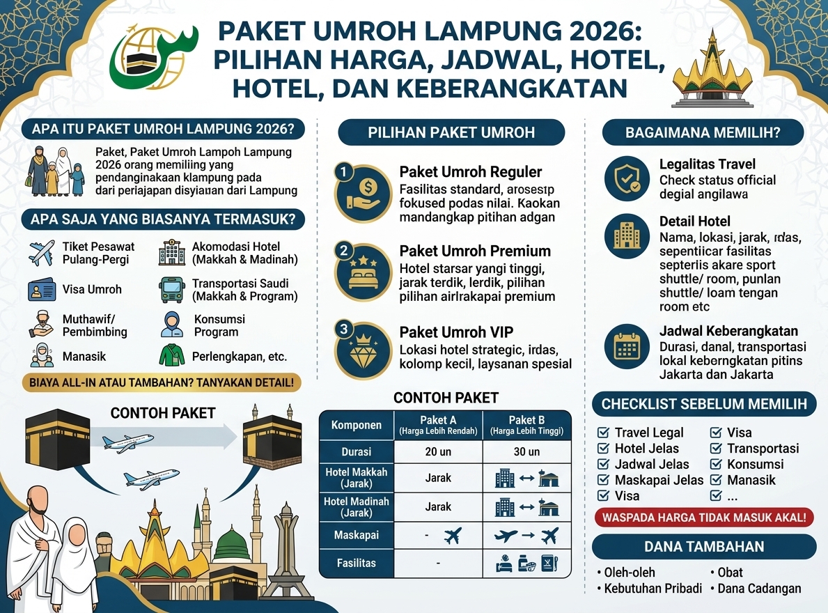 Biaya Umroh Lampung 2026: Rincian dan Cara Menyiapkan Anggaran