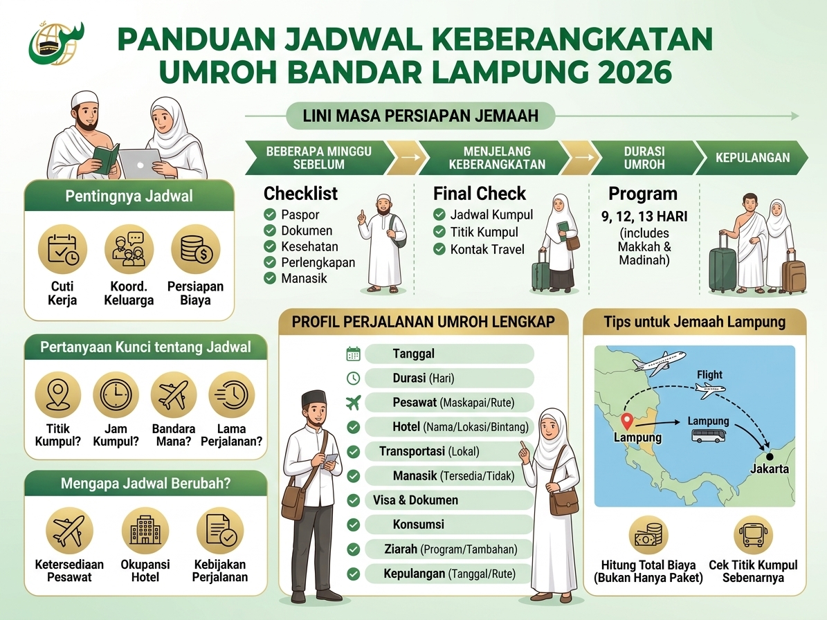 Jadwal Keberangkatan Umroh Musim 2026 dari Bandar Lampung