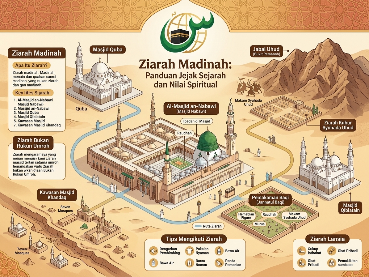 Panduan Ziarah Kota Madinah: Masjid Quba Hingga Jabal Uhud