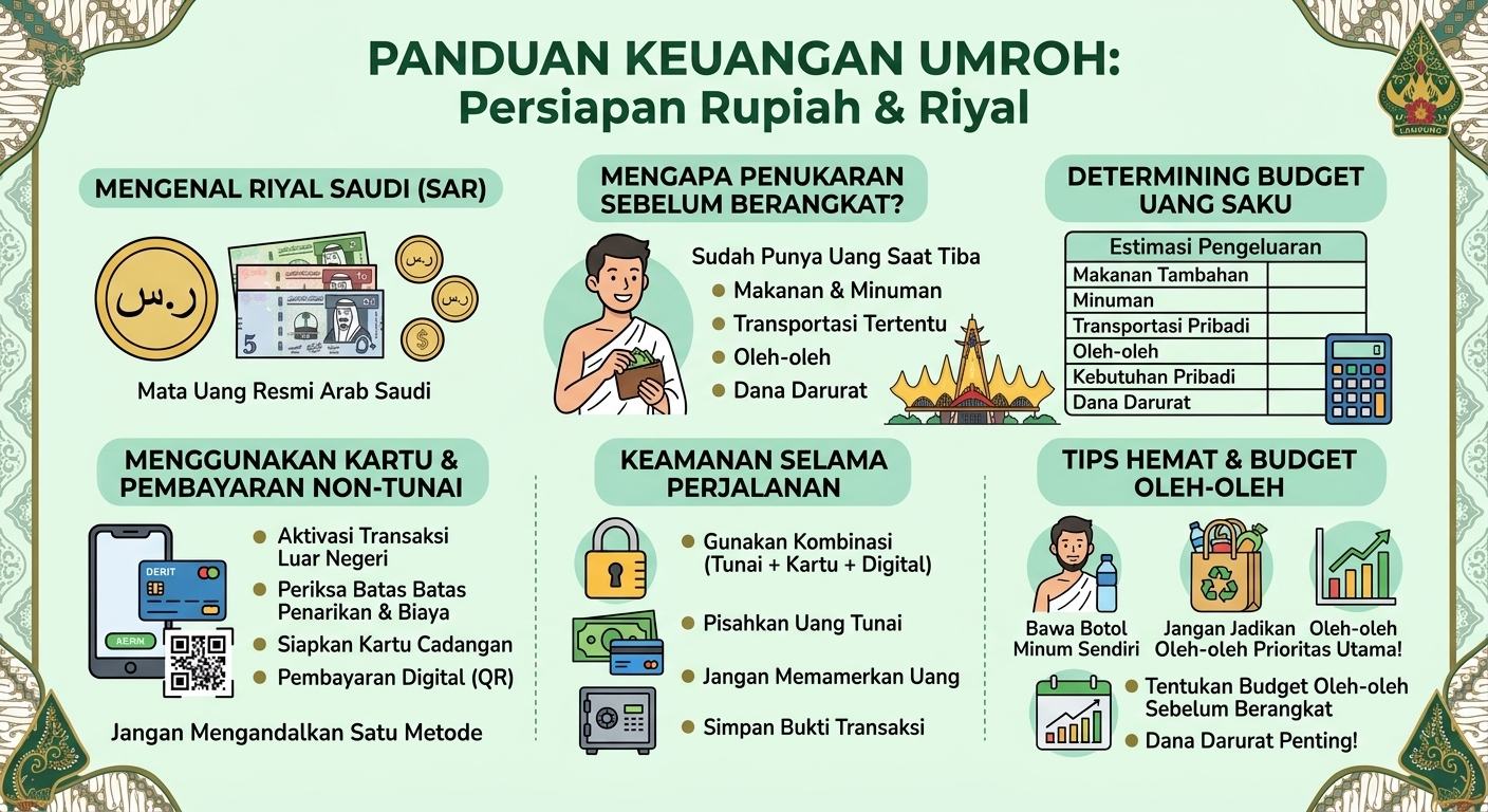 Panduan Penukaran Uang Real Saudi dan Pembayaran Non-Tunai