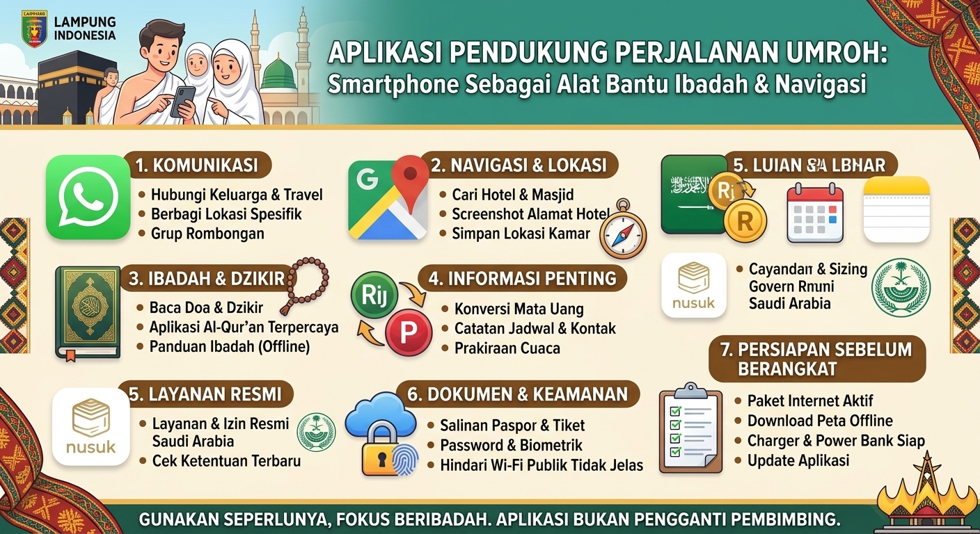 Rekomendasi Aplikasi Pendukung Ibadah Umroh di Smartphone