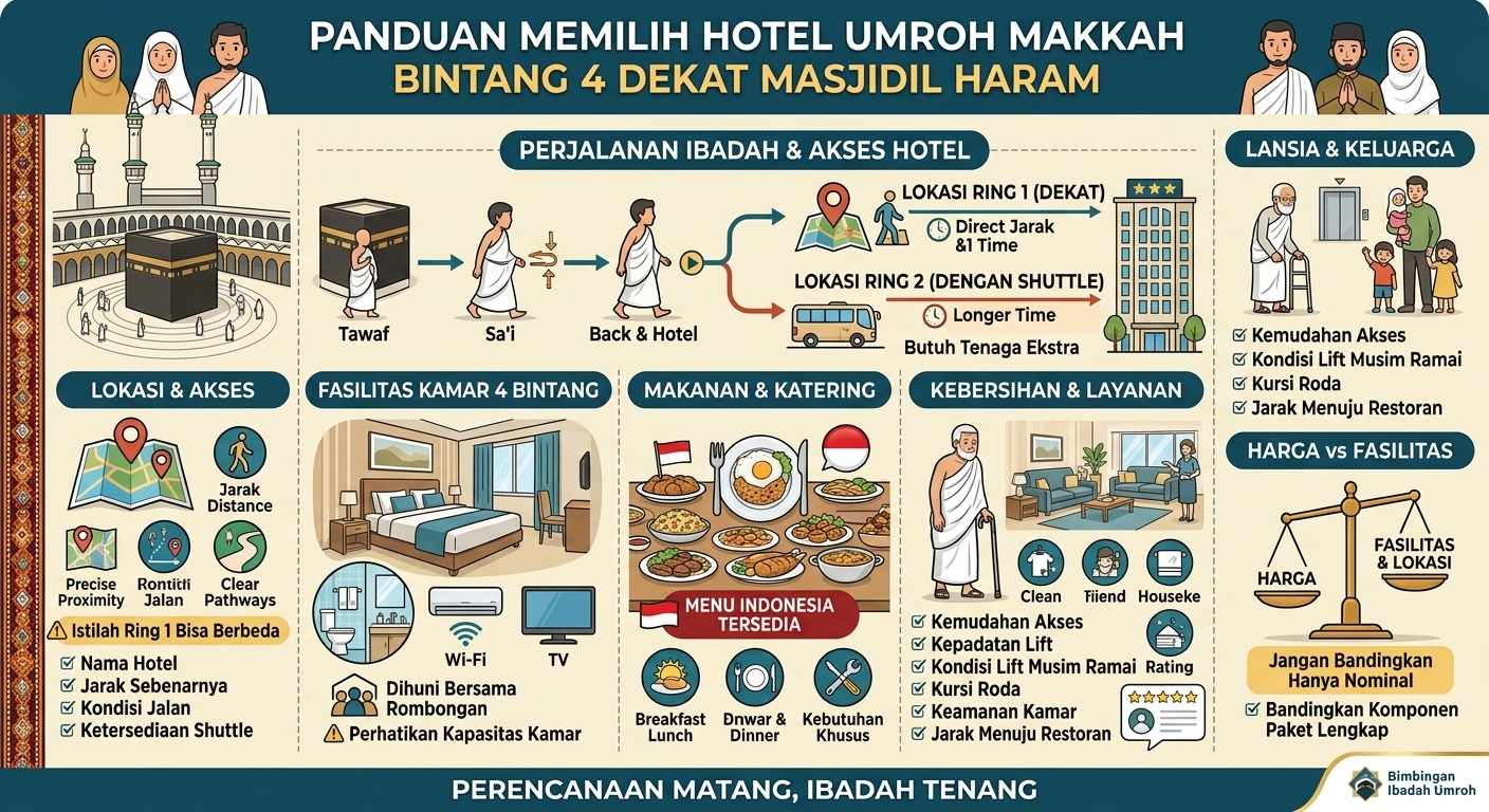 Pengalaman Menginap di Hotel Bintang 4 Ring 1 Makkah