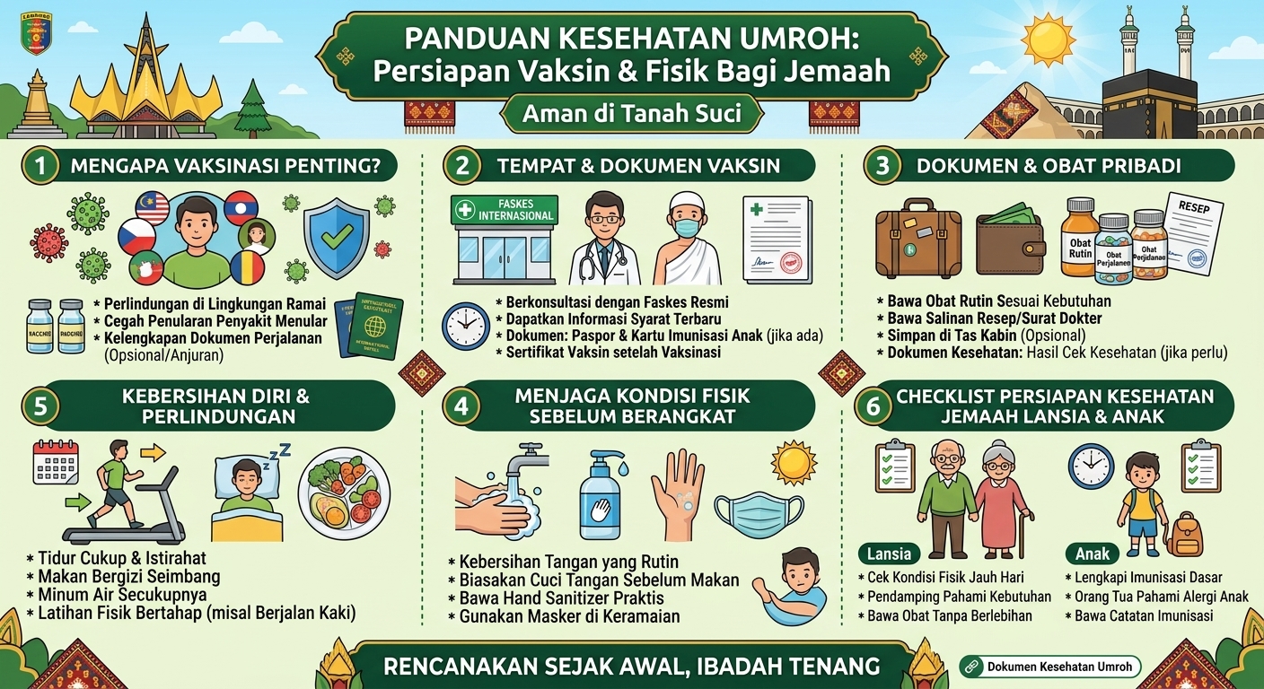 Daftar Vaksin Wajib dan Anjuran Sebelum Berangkat ke Tanah Suci