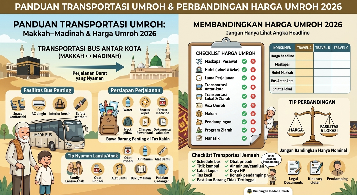Review Fasilitas Transportasi Bus Antar-Kota Makkah Madinah