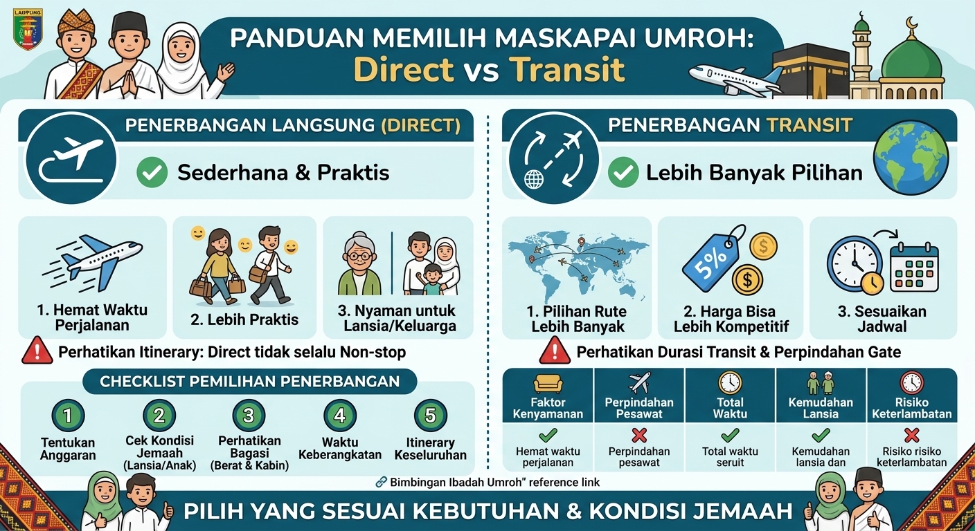 Memilih maskapai untuk perjalanan umroh