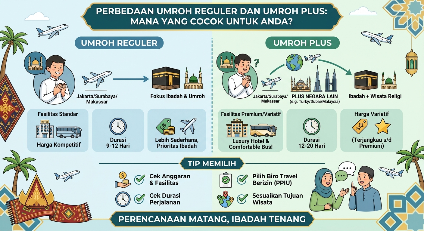 Panduan Memilih Paket Umroh Reguler 9 Hari vs 12 Hari: Mana yang Lebih Cocok?