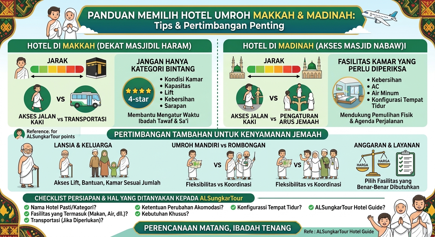 Tips Memilih Hotel Umroh di Makkah dan Madinah agar Perjalanan Lebih Nyaman