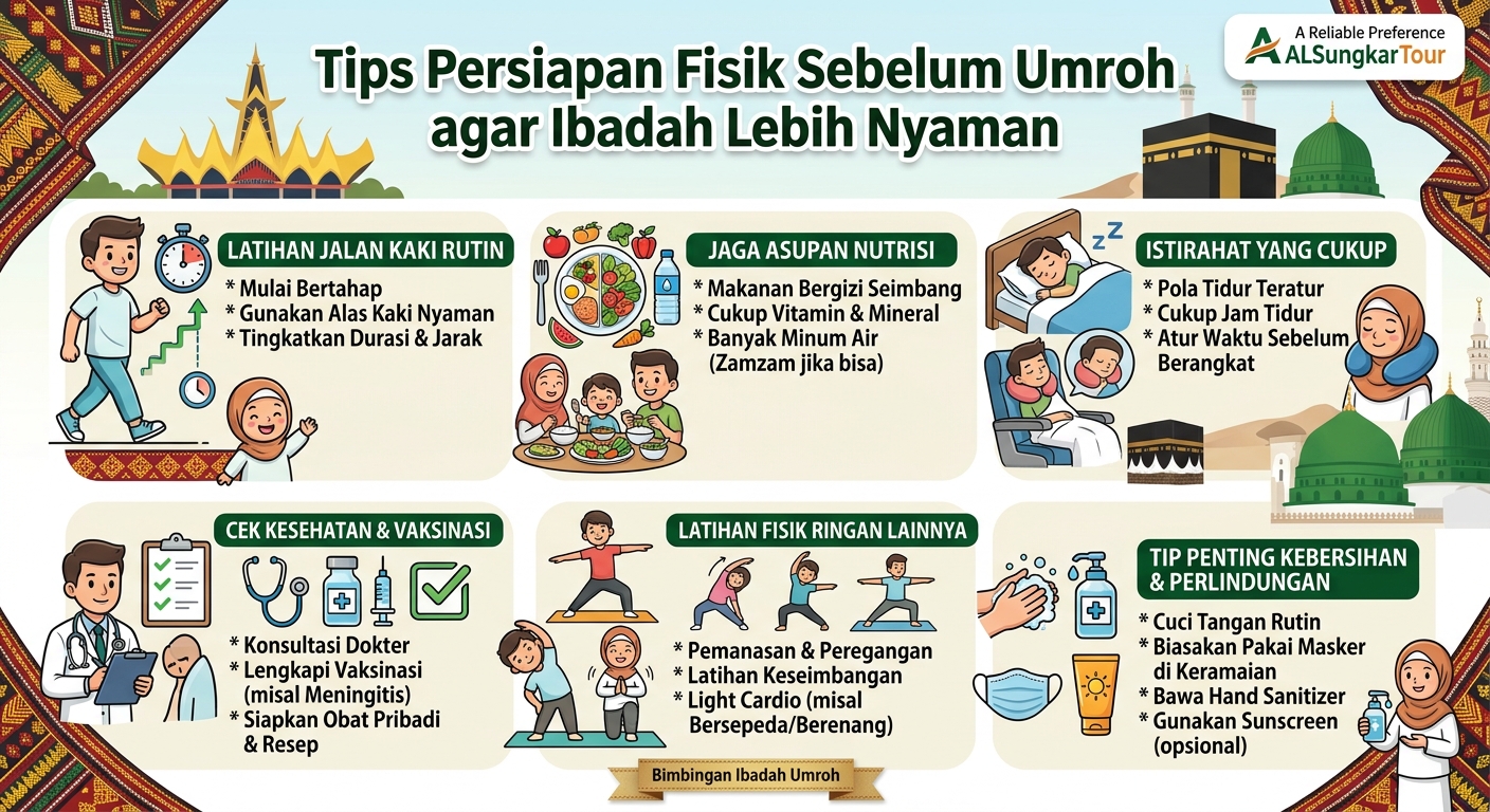 Tips Persiapan Fisik Sebelum Umroh agar Ibadah Lebih Nyaman