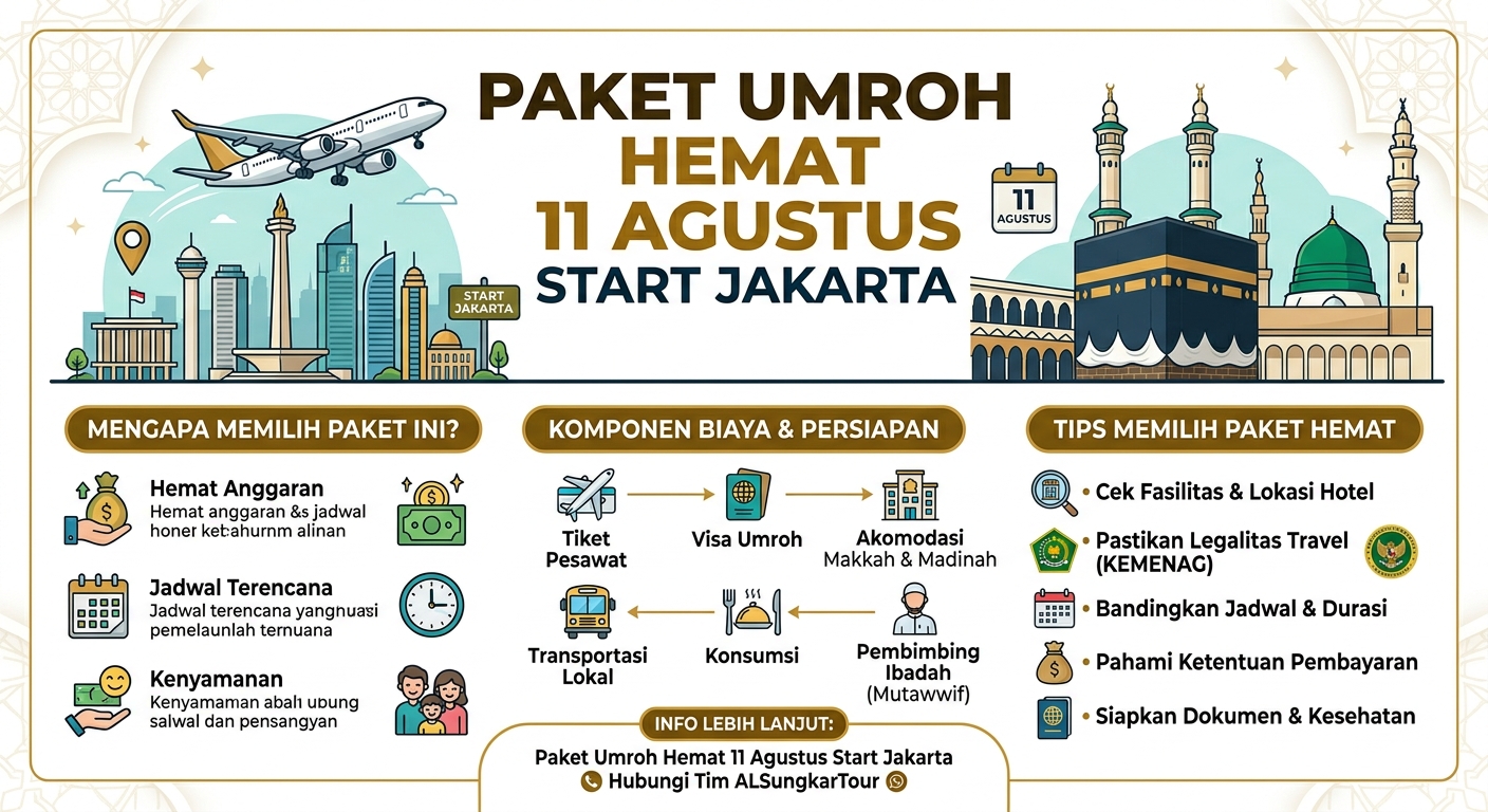 Paket Umroh Hemat 11 Agustus Start Jakarta: Tips Memilih Perjalanan Ibadah yang Sesuai Anggaran