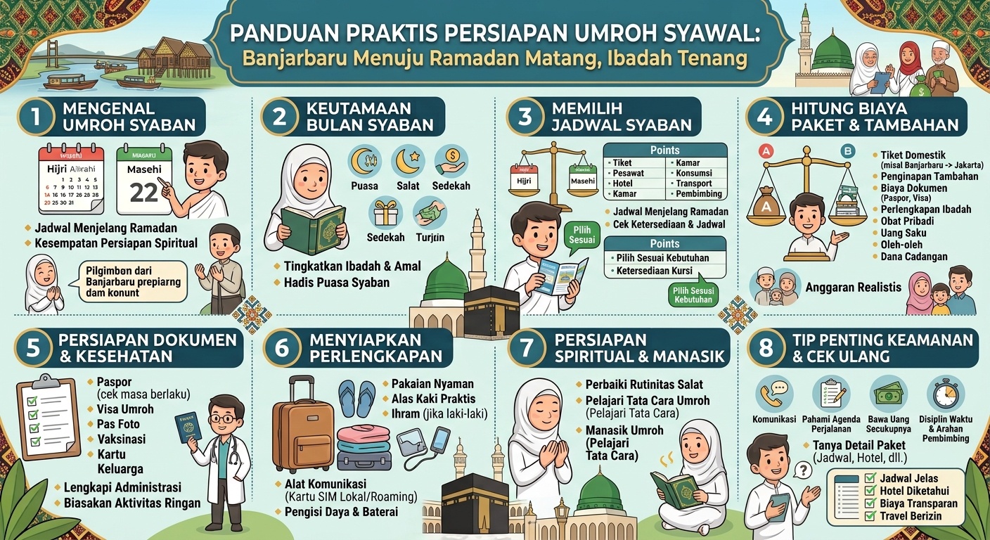 Paket Umroh Syawal: Panduan Memilih Jadwal, Menghitung Biaya, dan Menyiapkan Perjalanan