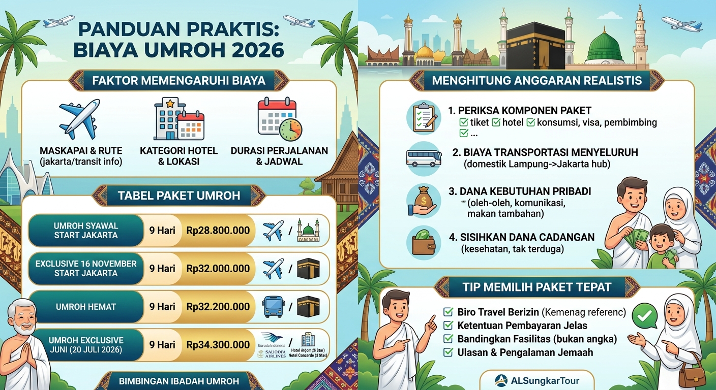 Biaya Umroh 2026: Rincian Harga, Fasilitas, dan Tips Memilih Paket yang Tepat