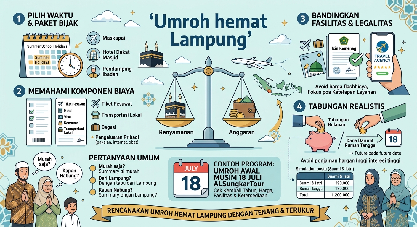 Umroh Hemat Lampung: Cara Mengatur Biaya tanpa Mengorbankan Kenyamanan Ibadah
