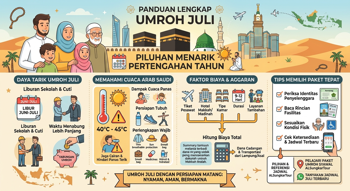 Umroh Juli menjadi pilihan menarik bagi calon jemaah 