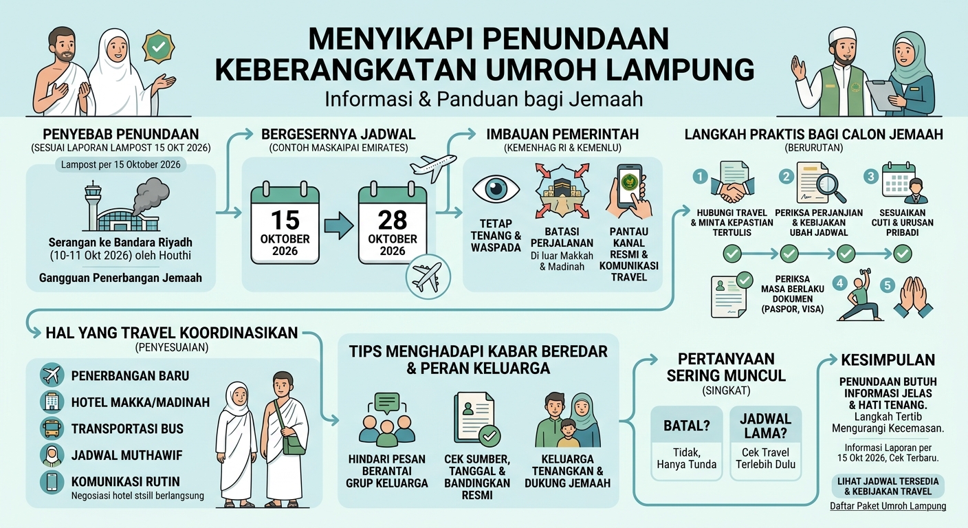 Penundaan Keberangkatan Umroh Lampung: Apa yang Perlu Calon Jemaah Lakukan?