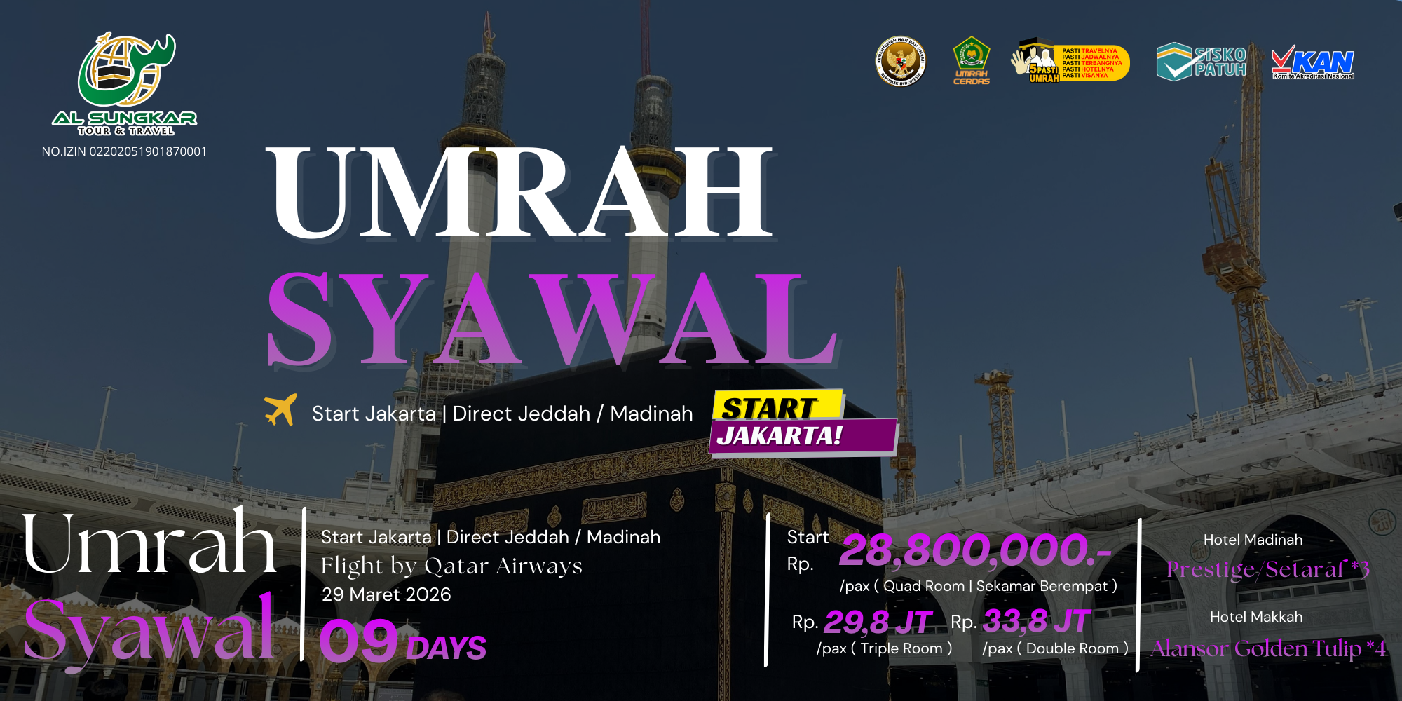 UMROH SYAWAL START JAKARTA