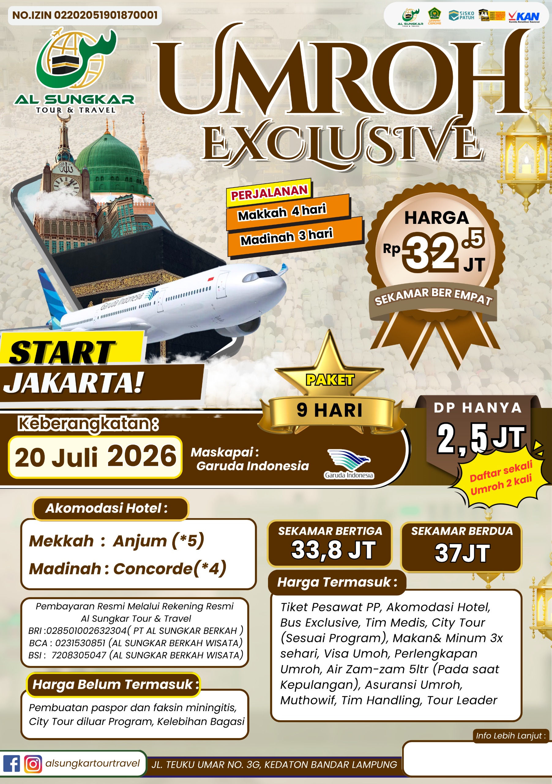 EXCLUSIVE 20 JULI START JAKARTA